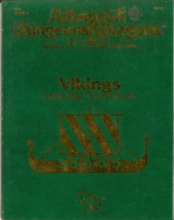 ADVANCED DUNGEONS AND DRAGONS 2ND EDITION #9322: Vikings Campaign Sourcebook – NM – 9322