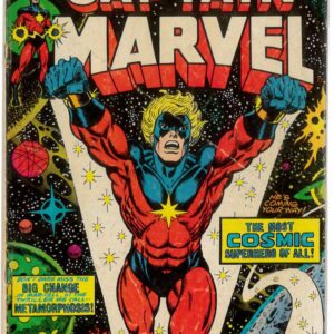 CAPTAIN MARVEL (1968-2018 SERIES) #29: Cap get more power, first solo Jim Starlin writer – 4.0 (VG)