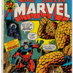 CAPTAIN MARVEL (1968-2018 SERIES) #25: 2nd Thanos app, 1st app on cover – Jim Starlin – 6.0 (FN)