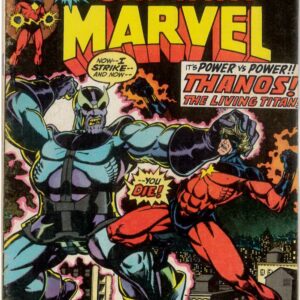 CAPTAIN MARVEL (1968-2018 SERIES) #33: Origin of Thanos – Jim Starlin – 6.0 (FN)