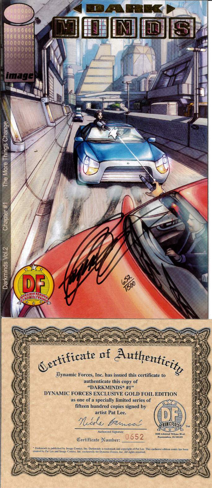 DARKMINDS #201: DF Gold Foil signed by Pat Lee (#652-1500) – 9.2 (NM) DARKMINDS #201: DF Gold Foil signed by Pat Lee (#652-1500) – 9.2 (NM)