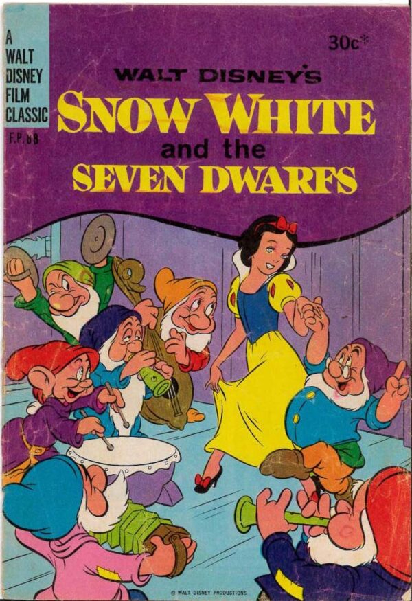 WALT DISNEY’S FILM PREVIEW COMIC (FP) (1953-1977) #88: Snow White and the Seven Dwarves – GD