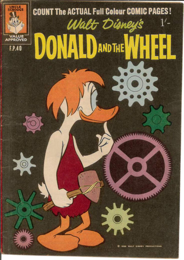 WALT DISNEY’S FILM PREVIEW COMIC (FP) (1953-1977) #40: Donald and the Wheel – VG/FN