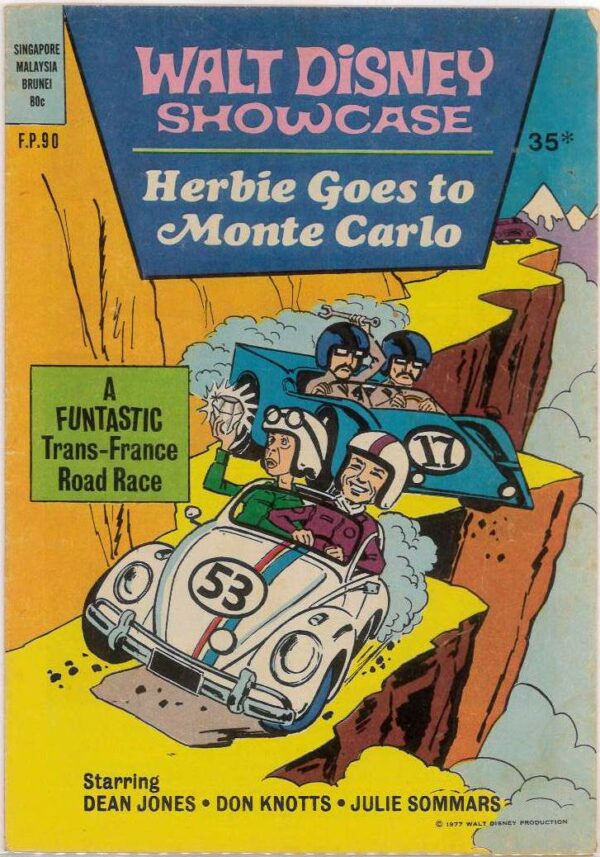 WALT DISNEY’S FILM PREVIEW COMIC (FP) (1953-1977) #90: Herbie Goes to Monte Carlo – VG