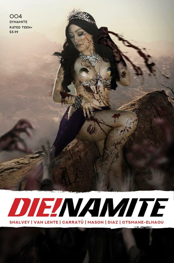 DIE!NAMITE #4: Rachel Hollon Dejah Thoris Zombie Cosplay unlock cover