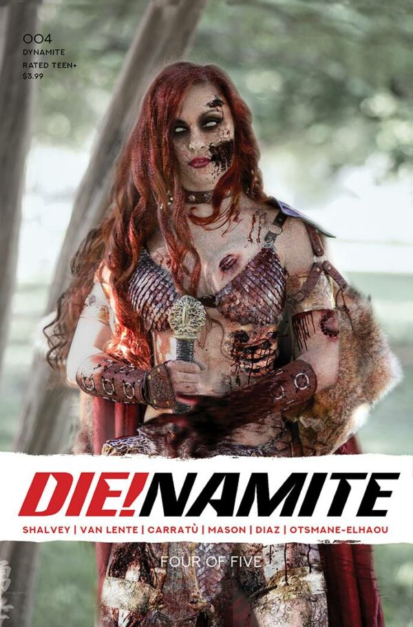 DIE!NAMITE #4: Savannah Polson Red Sonja Zombie Cosplay unlock cover