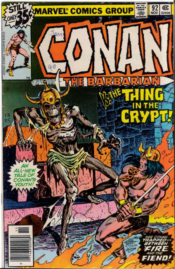 CONAN THE BARBARIAN (1970-1993 SERIES) #92: 9.0 (VF/NM)