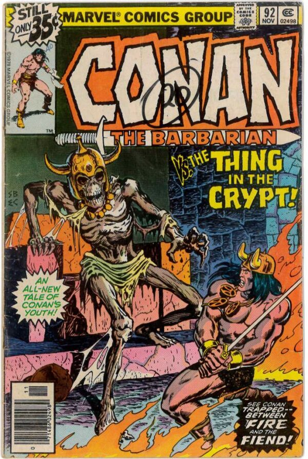 CONAN THE BARBARIAN (1970-1993 SERIES) #92: 6.5 (FN+)