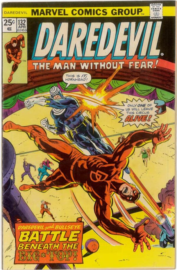 DAREDEVIL (1964-2018 SERIES) #132: 2nd appearance Bullseye – NM