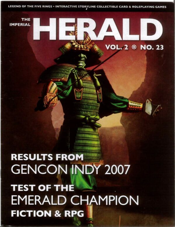 IMPERIAL HERALD MAGAZINE #23: Gencon Indie result, Emerald Champion fiction & RPG.