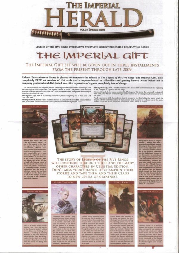 IMPERIAL HERALD MAGAZINE #299: Volume Two #99 – Final Pre-Celestial issue