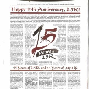 IMPERIAL HERALD MAGAZINE #303: Volume Three #3 – L5R 15th Anniversary issue