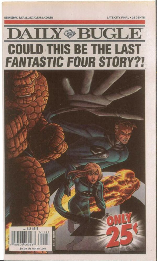 DAILY BUGLE NEWSPAPER #11: Could this be the Last Fantastic Four Story?! (August 2007)