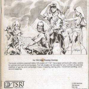 DUNGEONS AND DRAGONS 1ST EDITION #8007: Hexagonal Mapping Booklet (2pgs pencilled) – VF – 8007