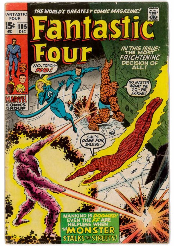 FANTASTIC FOUR (1961-1996,2003-2011,2012-2015 SER) #105: (VG)