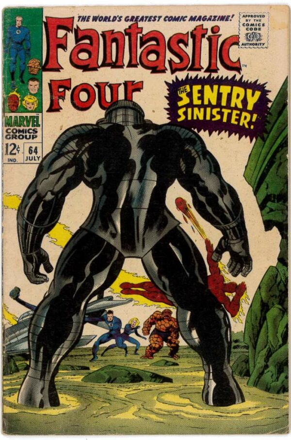 FANTASTIC FOUR (1961-1996,2003-2011,2012-2015 SER) #64: First appearance of Kree Sentry #459 (VG)