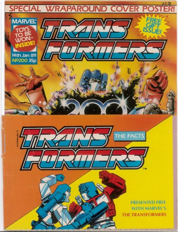 TRANSFORMERS (UK: 1984-1992 SERIES) #200: Original Material – VF/NM