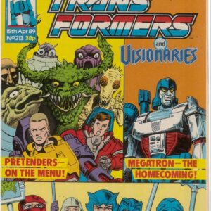 TRANSFORMERS (UK: 1984-1992 SERIES) #213: Original Material – VF/NM