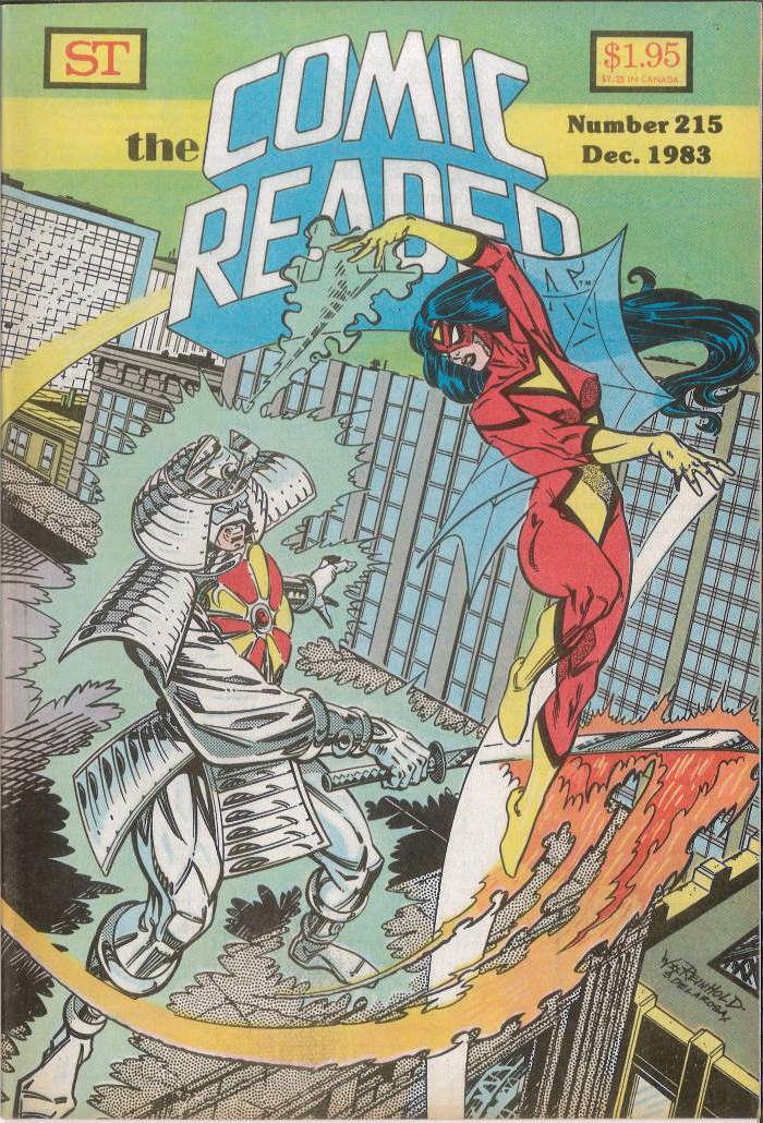 COMIC READER #215: VF (Promotional app of Spider-Mans Black Costume) COMIC READER #215: VF (Promotional app of Spider-Mans Black Costume)