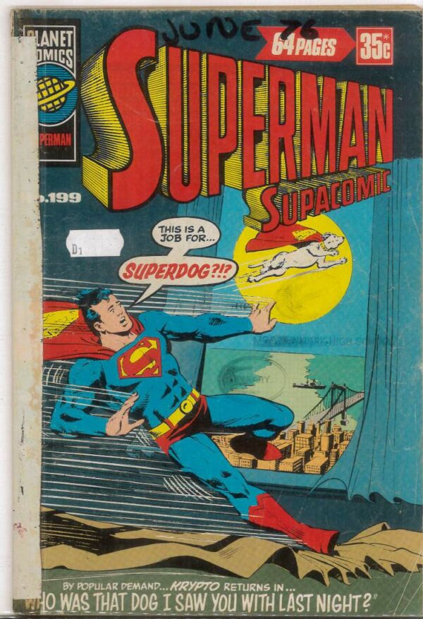 SUPERMAN SUPACOMIC (1958-1982 SERIES) #199: GD