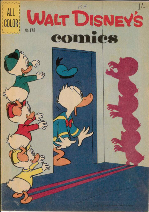 WALT DISNEY’S COMICS (1946-1978 SERIES) #178: Carl Barks – Missle Fizzle – FN – Vol 15 Iss 10
