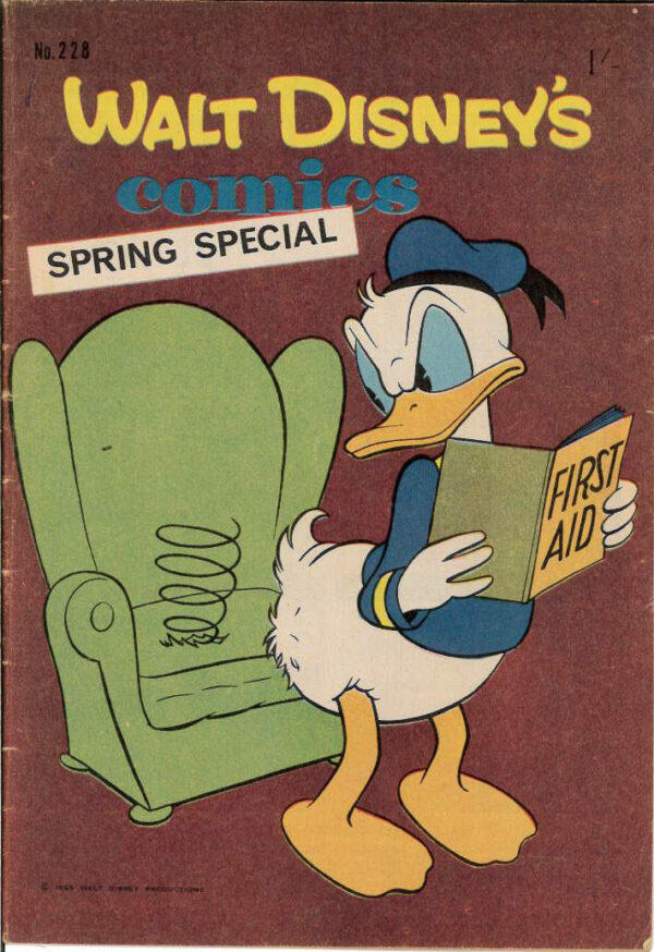 WALT DISNEY’S COMICS (1946-1978 SERIES) #228: Carl Barks Instant Hercules – FN – Vol 19 Iss 12