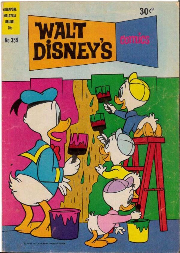 WALT DISNEY’S COMICS (1946-1978 SERIES) #359: Carl Barks Duck Out of Luck – FN/VF – Vol 31 Iss 1