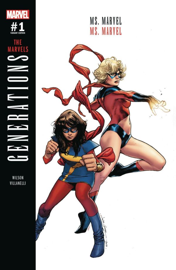 GENERATIONS #9: Captain Marvel & Ms. Marvel #1 Olivier Coipel cover