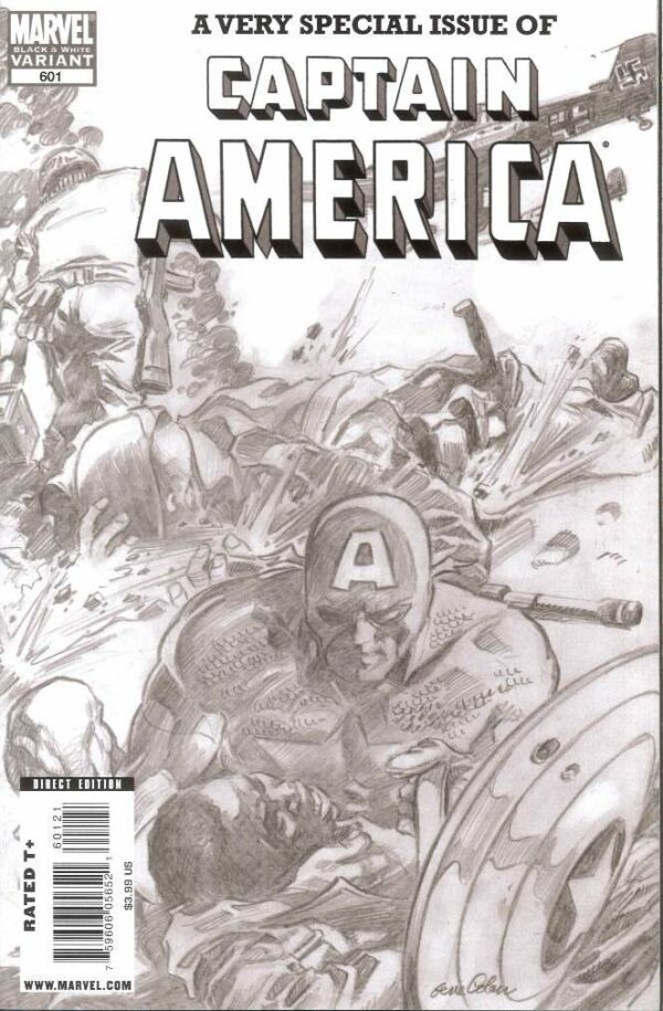 CAPTAIN AMERICA (1968-2018 SERIES: VARIANT COVER) #601: #601 Gene Colan Black and White pencil art edition