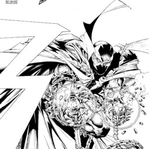 SPAWN (VARIANT EDITION) #300: Greg Capullo & Todd McFarlane B&W cover F