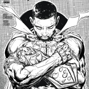 SPAWN (VARIANT EDITION) #311: Todd McFarlane B&W Chadwick Boseman Tribute cover D