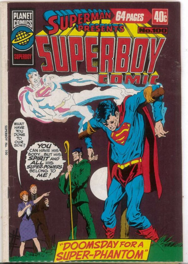 SUPERMAN PRESENTS SUPERBOY COMIC (1976-1979 SERIES #100: VG