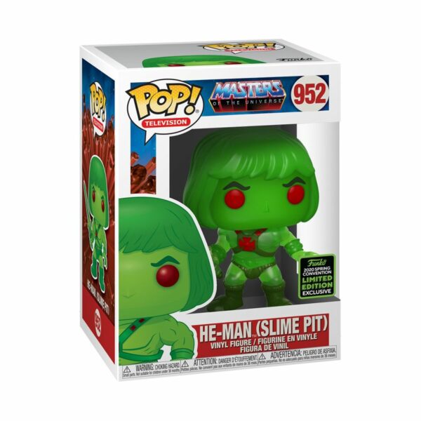 POP TELEVISION VINYL FIGURE #952: He-Man (Slime Pit): Masters of the Universe (ECCC 2020)