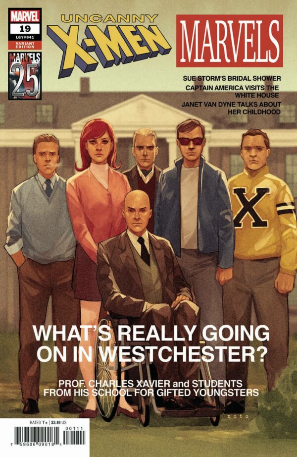 UNCANNY X-MEN (2018 SERIES) #19: Phil Noto Marvels 25th Anniversary tribute cover