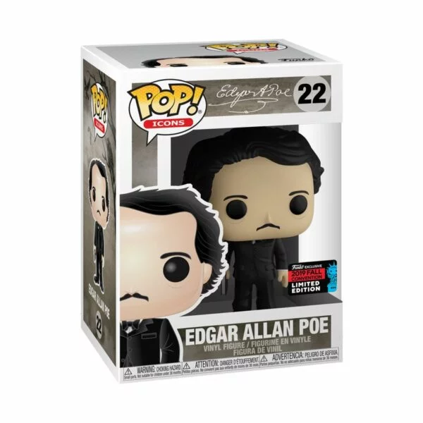 POP ICONS VINYL FIGURE #22: Edgar Allan Poe with Book (NYCC 2019)