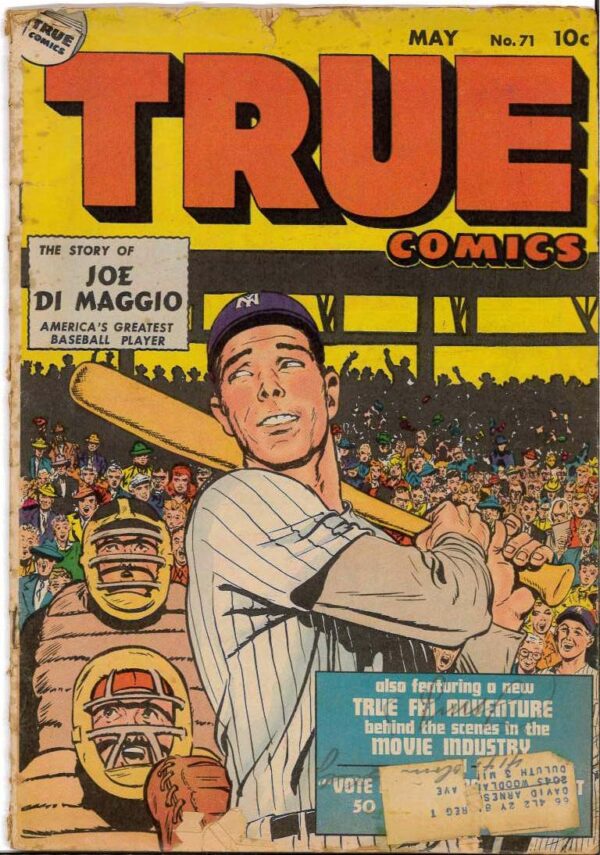 TRUE COMICS (1941-1950 SERIES) #71: 3.5 (VG) (Joe Di Maggio)