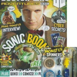 DOCTOR WHO ADVENTURES MAGAZINE #294: 66% gifts 3 spiners,tardis,dalek topper,Silence figure (VF)