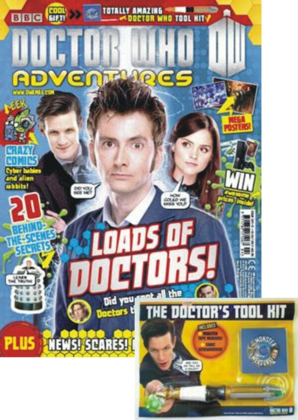 DOCTOR WHO ADVENTURES MAGAZINE #324: With free gift includes sonic screwdriver (VF)