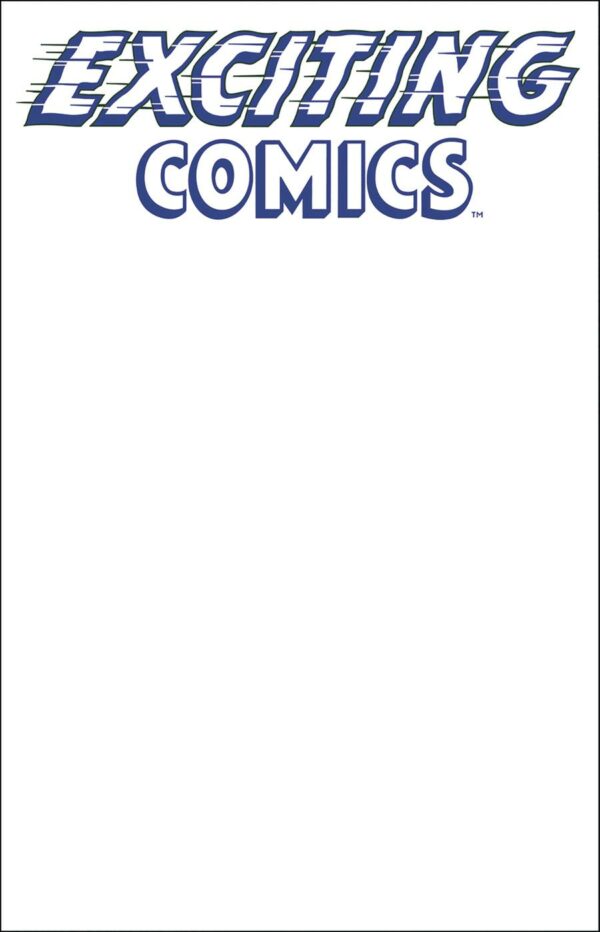 EXCITING COMICS #1: #1 Blank Sketch cover