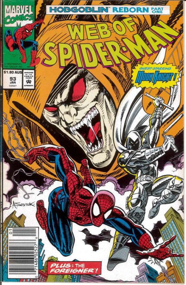 WEB OF SPIDER-MAN (1984: AUSTRALIAN PRICE VARIANT) #93: 9.0 (VF/NM)