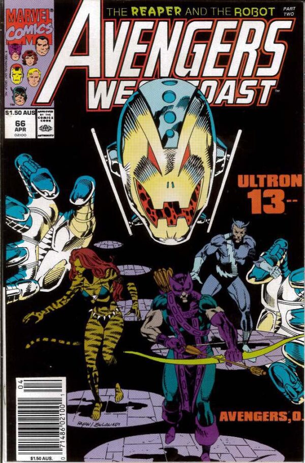 AVENGERS WEST COAST (AUSTRALIAN PRICE VARIANT-APV) #66: 9.2 (NM)
