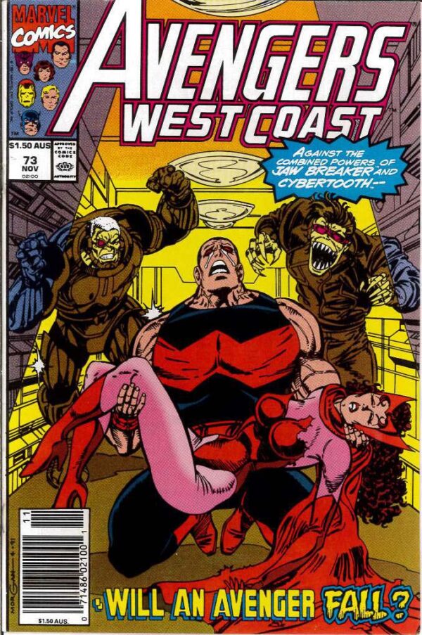 AVENGERS WEST COAST (AUSTRALIAN PRICE VARIANT-APV) #73: 9.2 (NM)