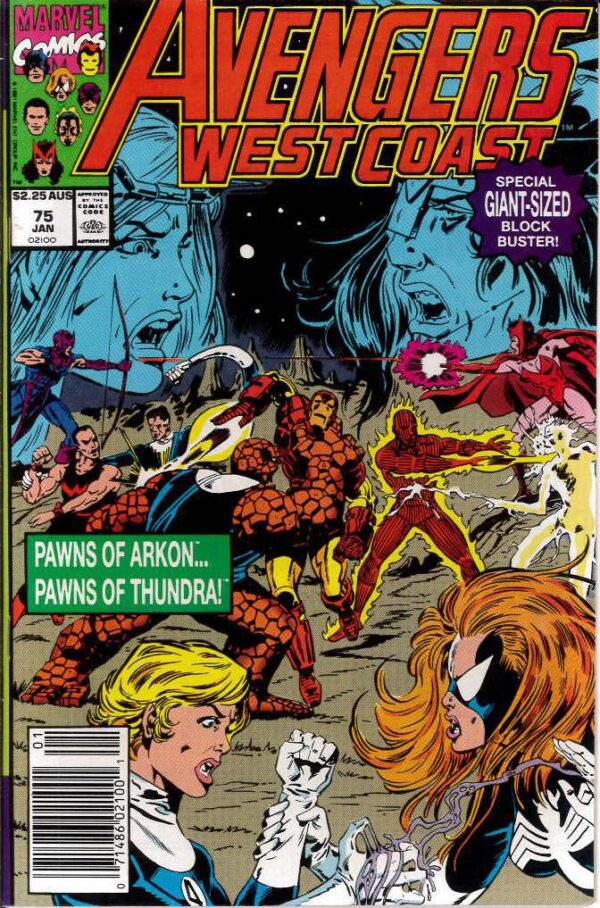 AVENGERS WEST COAST (AUSTRALIAN PRICE VARIANT-APV) #75: 9.2 (NM)