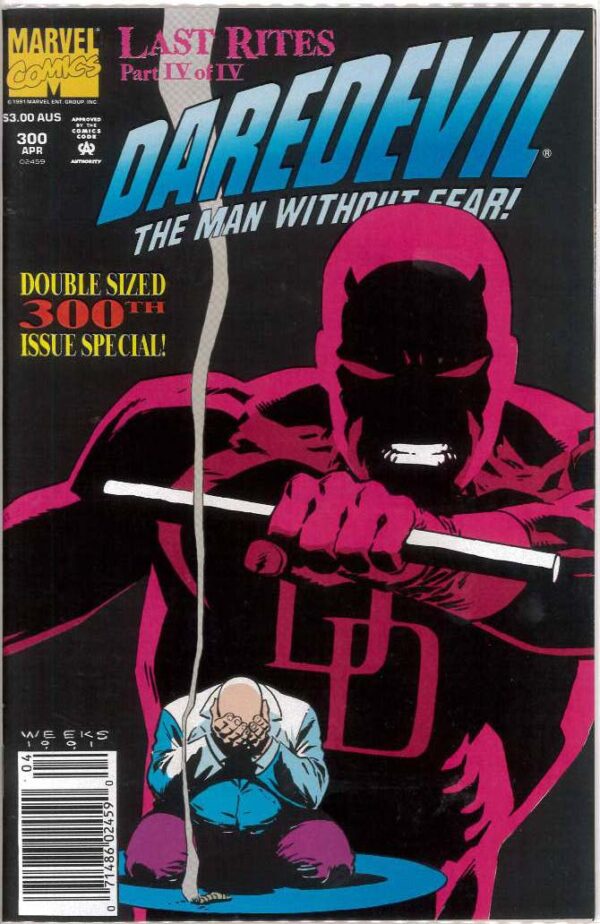 DAREDEVIL (1964: AUSTRALIAN PRICE VARIANT – APV) #300: 9.2 (NM)