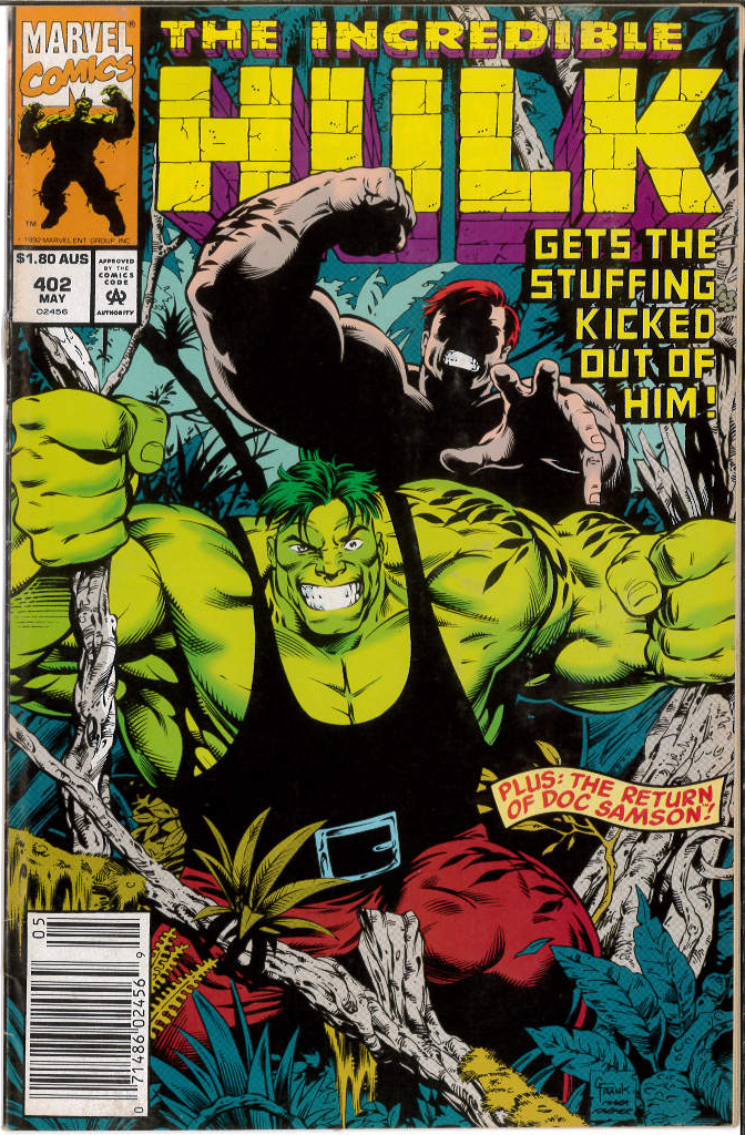 INCREDIBLE HULK (1968: AUSTRALIAN PRICE VARIANT) #402: 8.0 (VF) INCREDIBLE HULK (1968: AUSTRALIAN PRICE VARIANT) #402: 8.0 (VF)