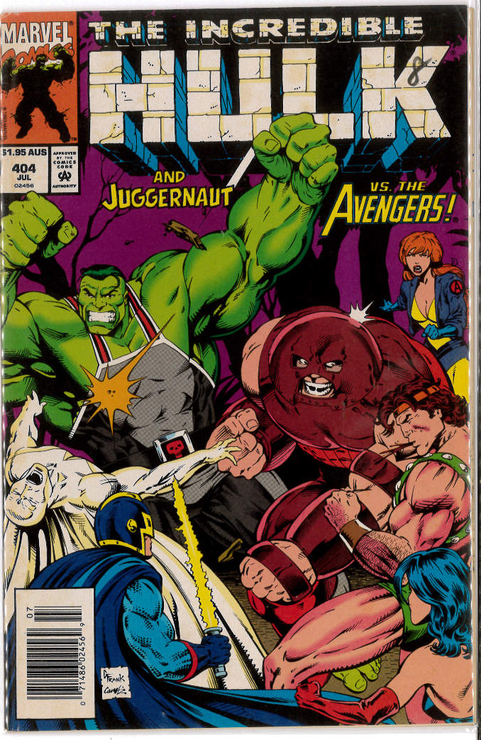 INCREDIBLE HULK (1968: AUSTRALIAN PRICE VARIANT) #404: 4.5 (GD) INCREDIBLE HULK (1968: AUSTRALIAN PRICE VARIANT) #404: 4.5 (GD)