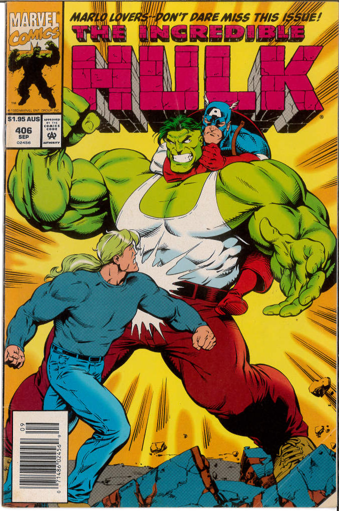 INCREDIBLE HULK (1968: AUSTRALIAN PRICE VARIANT) #406: 6.5 (FN) INCREDIBLE HULK (1968: AUSTRALIAN PRICE VARIANT) #406: 6.5 (FN)
