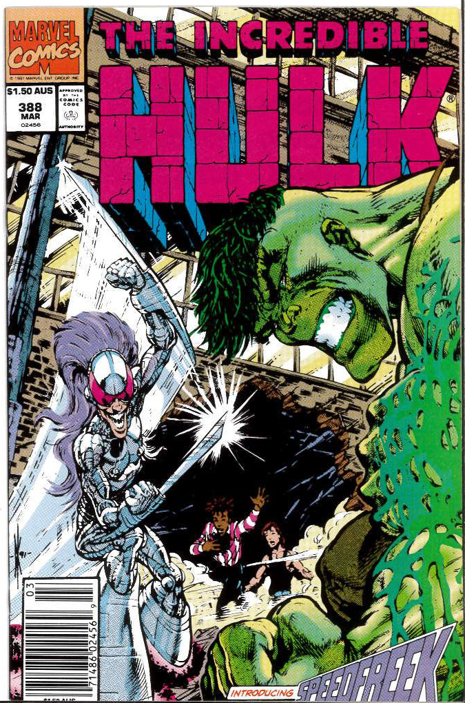 INCREDIBLE HULK (1968: AUSTRALIAN PRICE VARIANT) #388: 9.2 (NM) 1st Speedfreak INCREDIBLE HULK (1968: AUSTRALIAN PRICE VARIANT) #388: 9.2 (NM) 1st Speedfreak