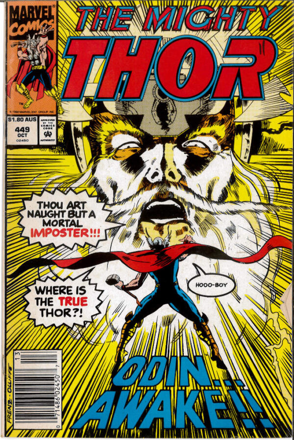 THOR (1966: AUSTRALIAN PRICE VARIANT – APV) #449: 5.0 (GD)