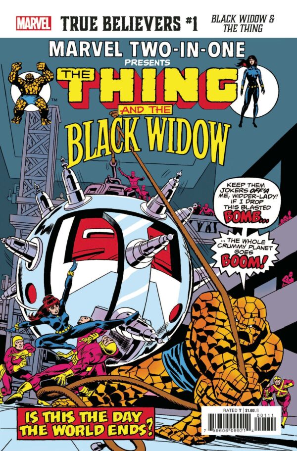 TRUE BELIEVERS (2015- SERIES) #321: Black Widow & The Thing #1 (Marvel Two-in-One #10 1974)